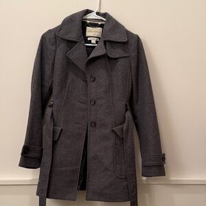 Banana Republic Charcoal Trench Coat